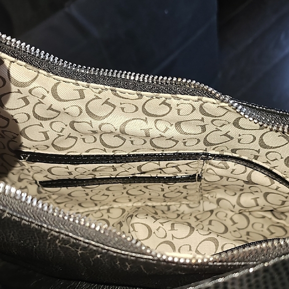 Guess Black and Tan Bow Accent Women's Bag - Picture 5 of 5